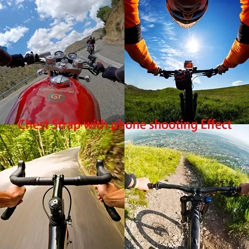 1 Stück Universal-Handy-Brustgurt-Halterung, Outdoor-Smartphone-POV-Video-Handy-Clip, Handy-Halterung, Brustgurt-Halterung
