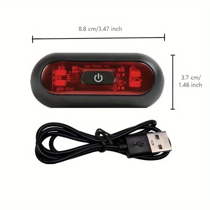 Kihous LED-Sicherheitssignal, Warnung, Rücklicht, wasserdichtes Motorrad-Helmlicht, Rücklicht