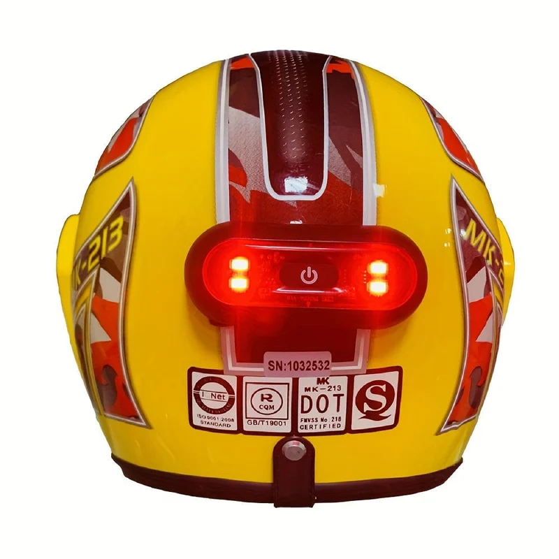 Kihous LED-Sicherheitssignal, Warnung, Rücklicht, wasserdichtes Motorrad-Helmlicht, Rücklicht