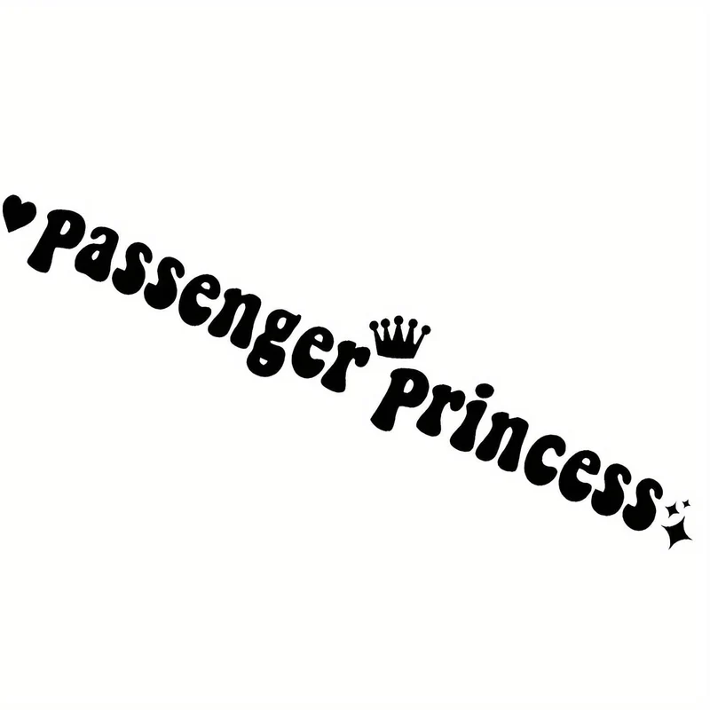 Passagier-Prinzessin-Aufkleber, Make-up-Spiegel-Aufkleber für Auto, Motorrad, Tür, Stoßstange, Motorhaube und andere schöne dekorative Accessoires