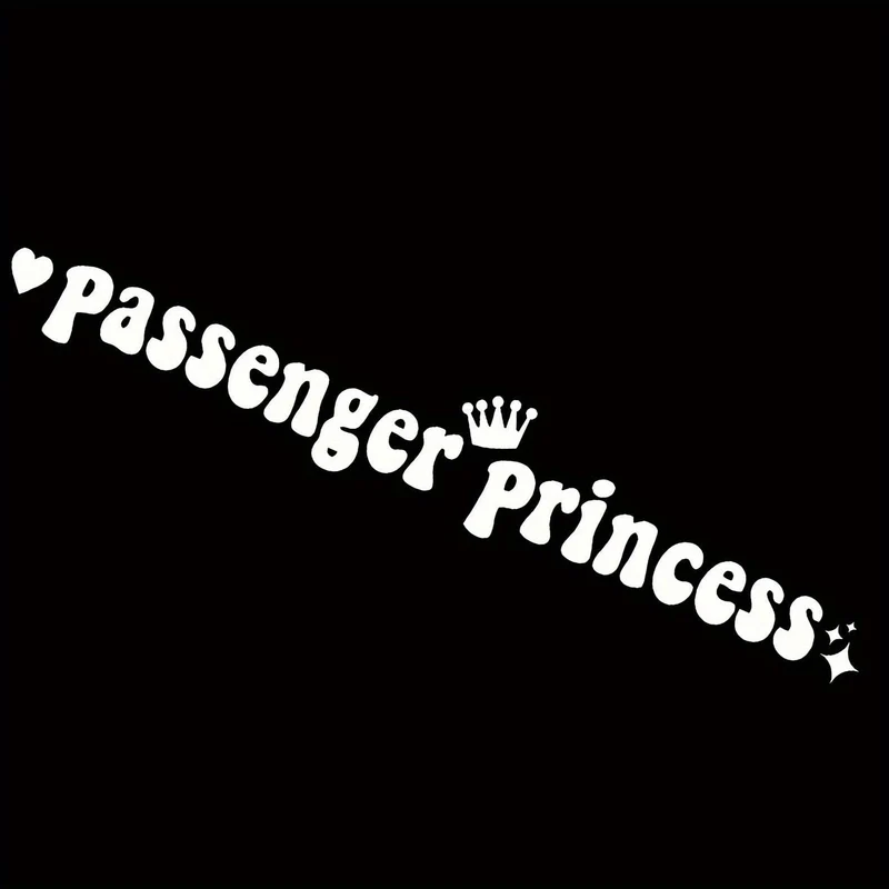 Passagier-Prinzessin-Aufkleber, Make-up-Spiegel-Aufkleber für Auto, Motorrad, Tür, Stoßstange, Motorhaube und andere schöne dekorative Accessoires
