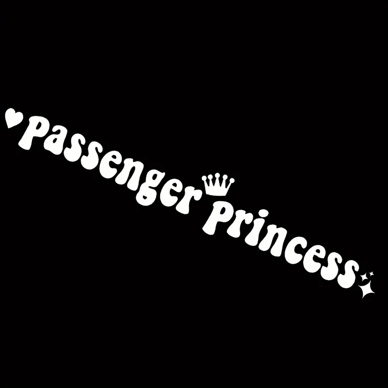 Passagier-Prinzessin-Aufkleber, Make-up-Spiegel-Aufkleber für Auto, Motorrad, Tür, Stoßstange, Motorhaube und andere schöne dekorative Accessoires