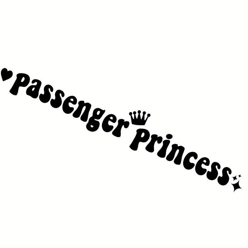 Passagier-Prinzessin-Aufkleber, Make-up-Spiegel-Aufkleber für Auto, Motorrad, Tür, Stoßstange, Motorhaube und andere schöne dekorative Accessoires