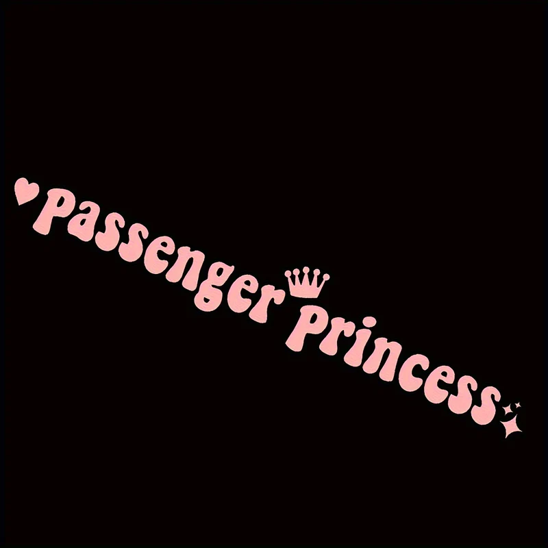 Passagier-Prinzessin-Aufkleber, Make-up-Spiegel-Aufkleber für Auto, Motorrad, Tür, Stoßstange, Motorhaube und andere schöne dekorative Accessoires