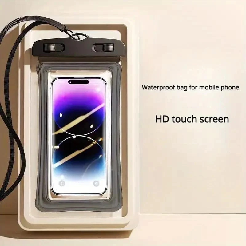 1 Stück wasserdichte Handytasche, Outdoor-Schwimm- und Treibwassertasche, Tauch-Touchscreen-Handytasche, speziell für Outdoor-Schwimmen und Rafting, versiegelte Tasche, regensichere Schutzhülle
