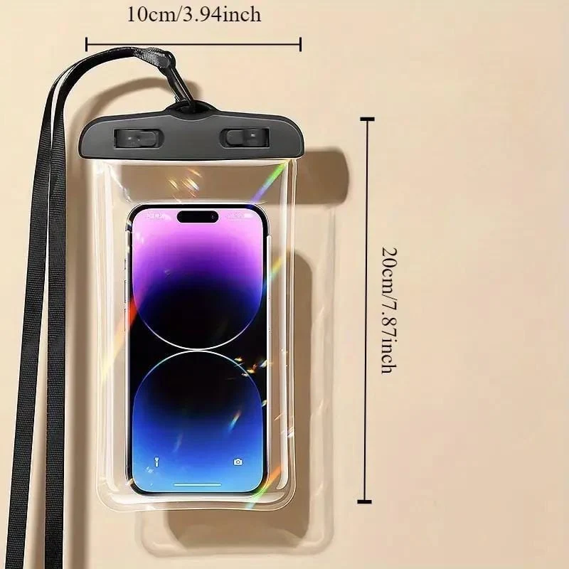 1 Stück wasserdichte Handytasche, Outdoor-Schwimm- und Treibwassertasche, Tauch-Touchscreen-Handytasche, speziell für Outdoor-Schwimmen und Rafting, versiegelte Tasche, regensichere Schutzhülle
