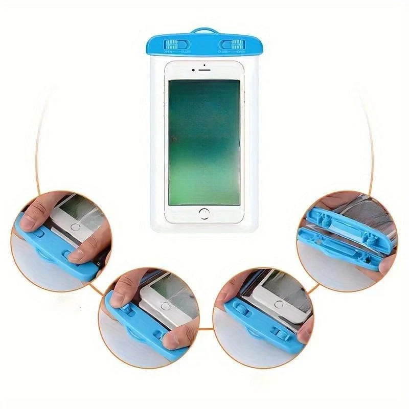 1 Stück wasserdichte Handytasche, Outdoor-Schwimm- und Treibwassertasche, Tauch-Touchscreen-Handytasche, speziell für Outdoor-Schwimmen und Rafting, versiegelte Tasche, regensichere Schutzhülle