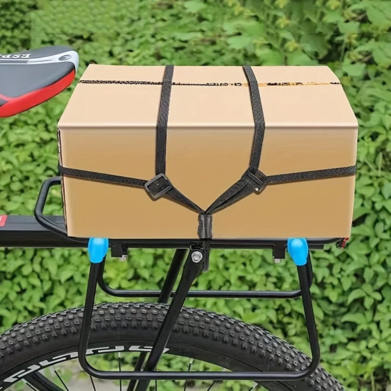 1pc Vier-in-one-Multifunktions-Hochelastizitätsgurt mit Haken, verstellbarer Motorrad-Elektro-Fahrradhelm, Heckbox-Sitz, fester Gurt
