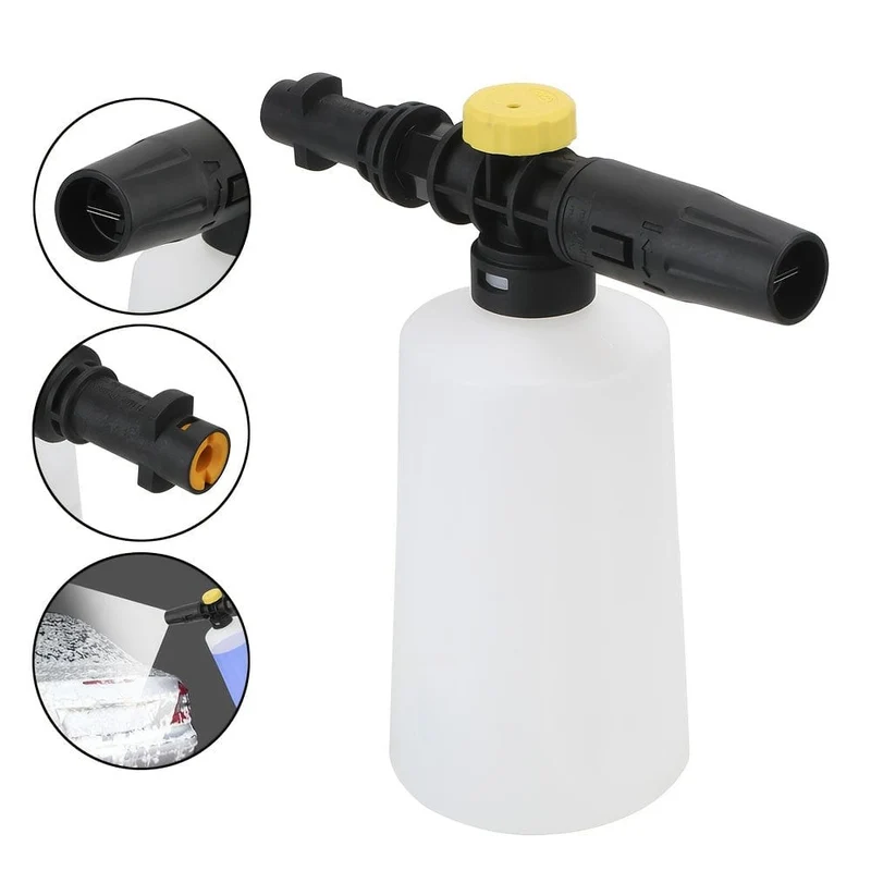 Schneeschaumlanze für Karcher K2 K3 K4 K5 K6 K7 Auto-Seifenschaumgenerator, 750 ml verstellbare Sprühdüse Hochdruckreiniger