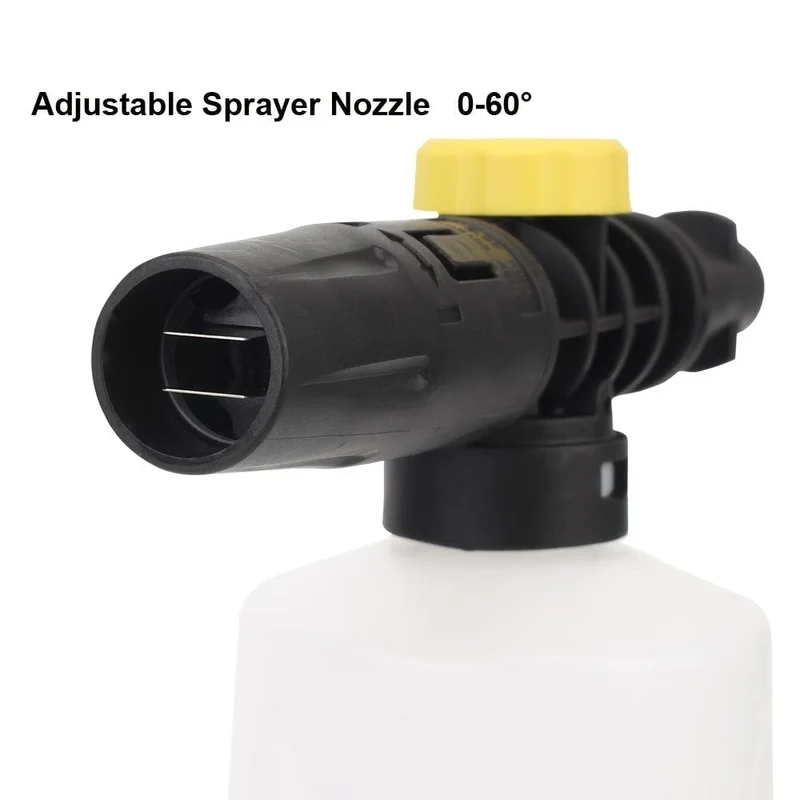 Schneeschaumlanze für Karcher K2 K3 K4 K5 K6 K7 Auto-Seifenschaumgenerator, 750 ml verstellbare Sprühdüse Hochdruckreiniger