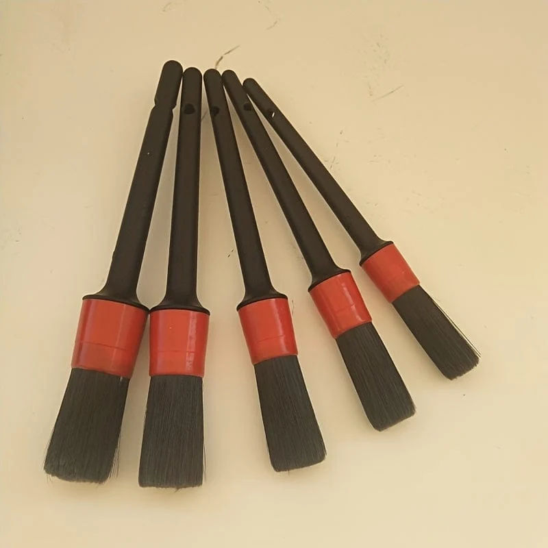 5-teiliges Auto-Detail-Bürsten-Set, Auto-Innenreinigung, weiches Bürsten-Set, 5 weiche Detail-Bürsten für Kfz-Klimaanlagen, Bürsten, Armaturenbrett