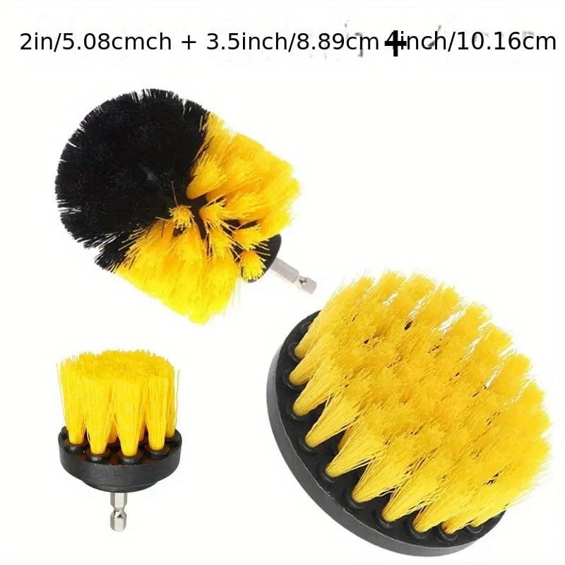 3-in-1-Set mit elektrischen Reinigungsbürsten – perfekt für Teppiche, Sofas, Fliesen, Autowaschanlagen und mehr!