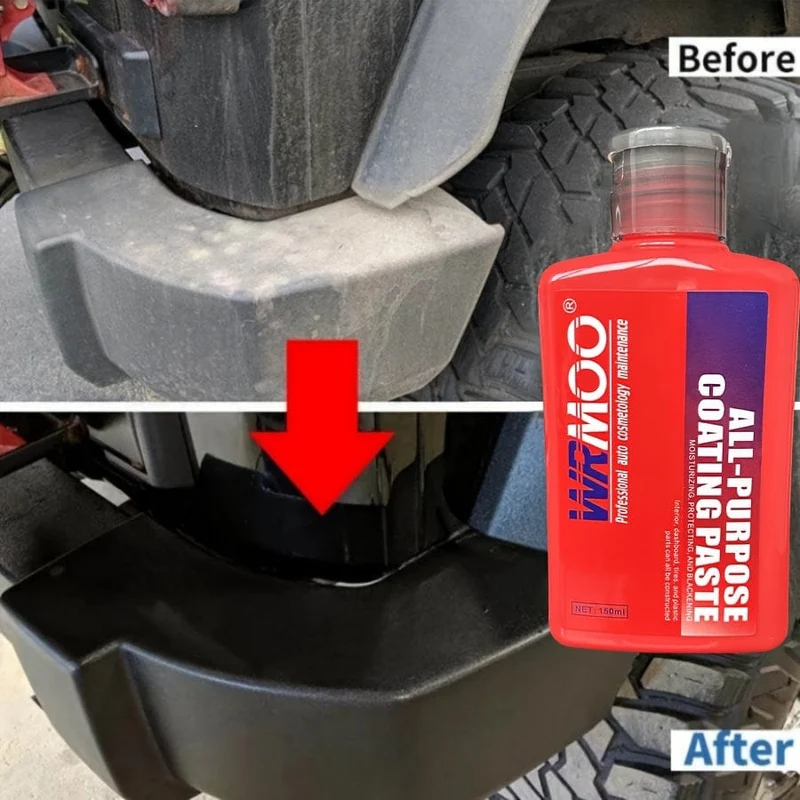 150 ml Auto-Kunststoff-Reparaturbeschichtungsmittel, Auto-Kunststoff-Gummi-Außenreparaturmittel, Reinigungsbürsten-Reparaturmittel, helles Versiegelungs-Aufhellungsmittel