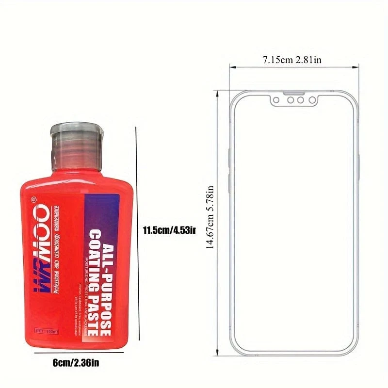 150 ml Auto-Kunststoff-Reparaturbeschichtungsmittel, Auto-Kunststoff-Gummi-Außenreparaturmittel, Reinigungsbürsten-Reparaturmittel, helles Versiegelungs-Aufhellungsmittel