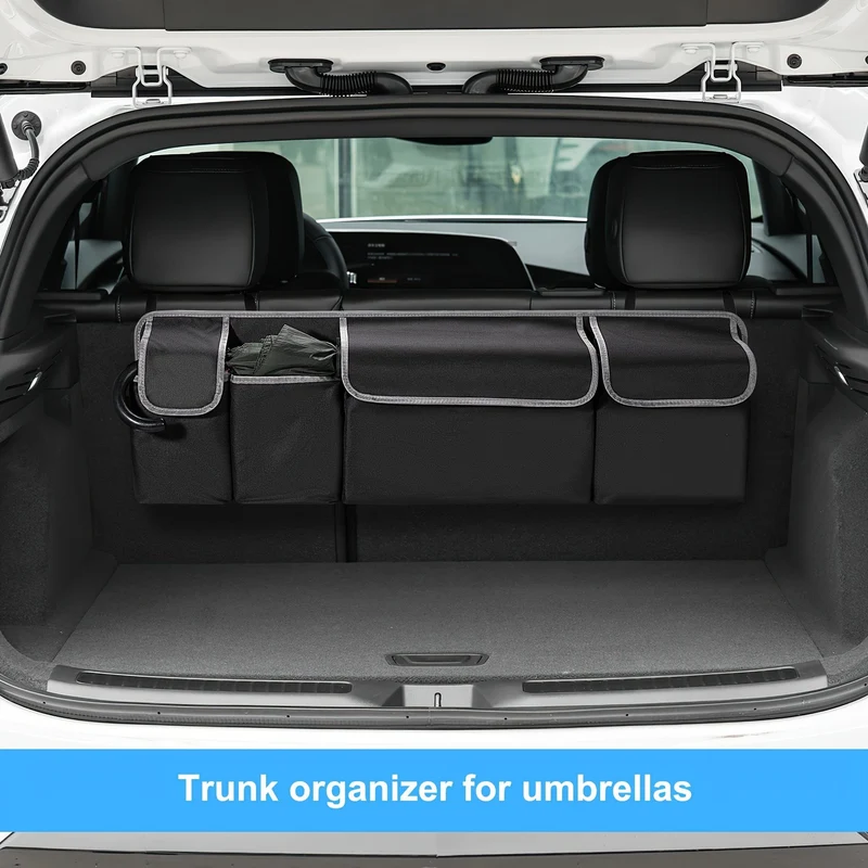 Universelle Aufbewahrungstasche für die Rückenlehne des Autositzes, Übergröße, 600D Oxford-Stoff, große Kapazität, mehrere Taschen