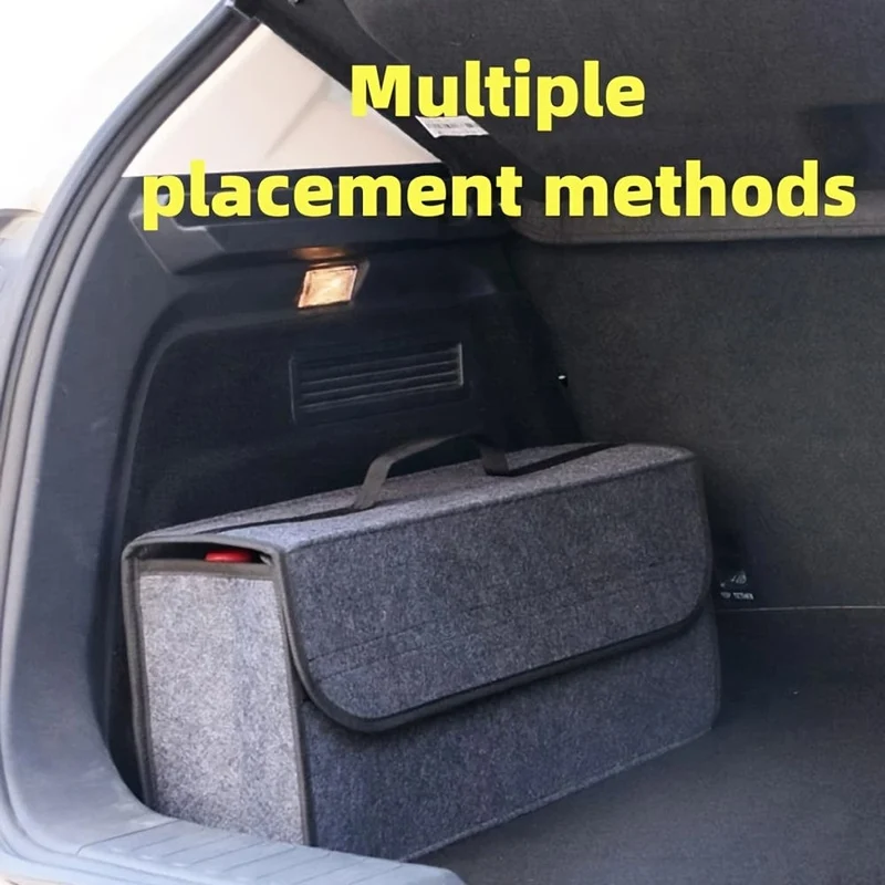 Kofferraum Filztuch Faltbare Aufbewahrungsbox Schwarz Grau Auto Innenraum Organizer Modell Tasche