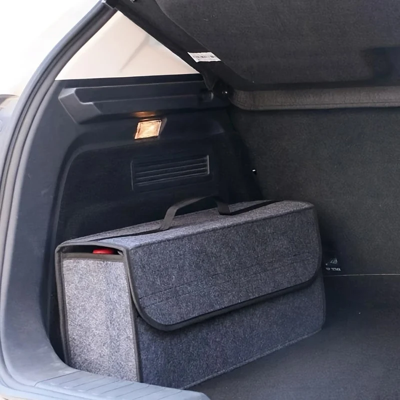 Kofferraum Filztuch Faltbare Aufbewahrungsbox Schwarz Grau Auto Innenraum Organizer Modell Tasche
