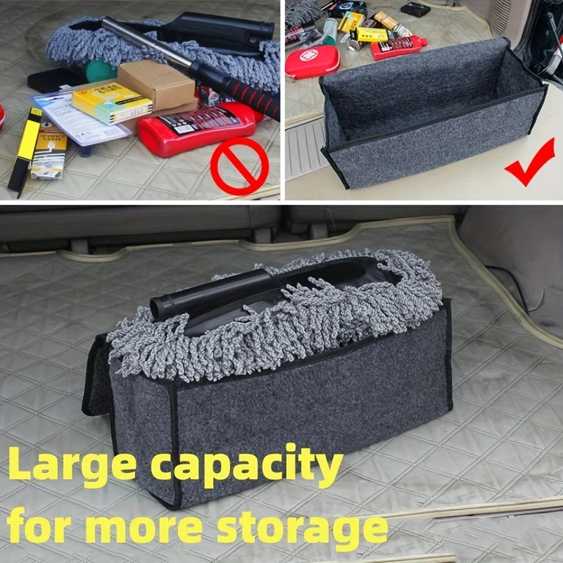 Kofferraum Filztuch Faltbare Aufbewahrungsbox Schwarz Grau Auto Innenraum Organizer Modell Tasche