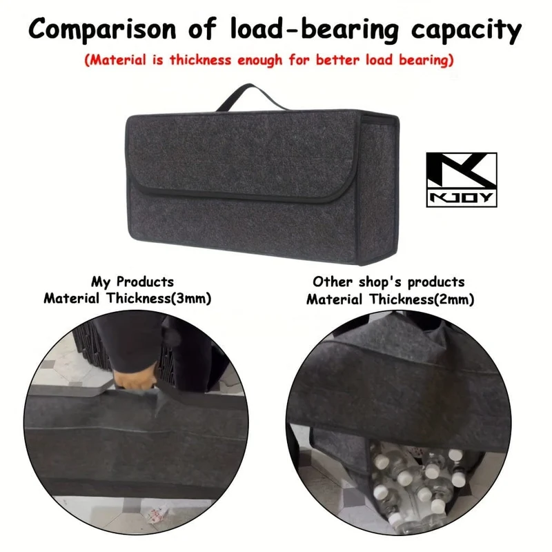 Kofferraum Filztuch Faltbare Aufbewahrungsbox Schwarz Grau Auto Innenraum Organizer Modell Tasche