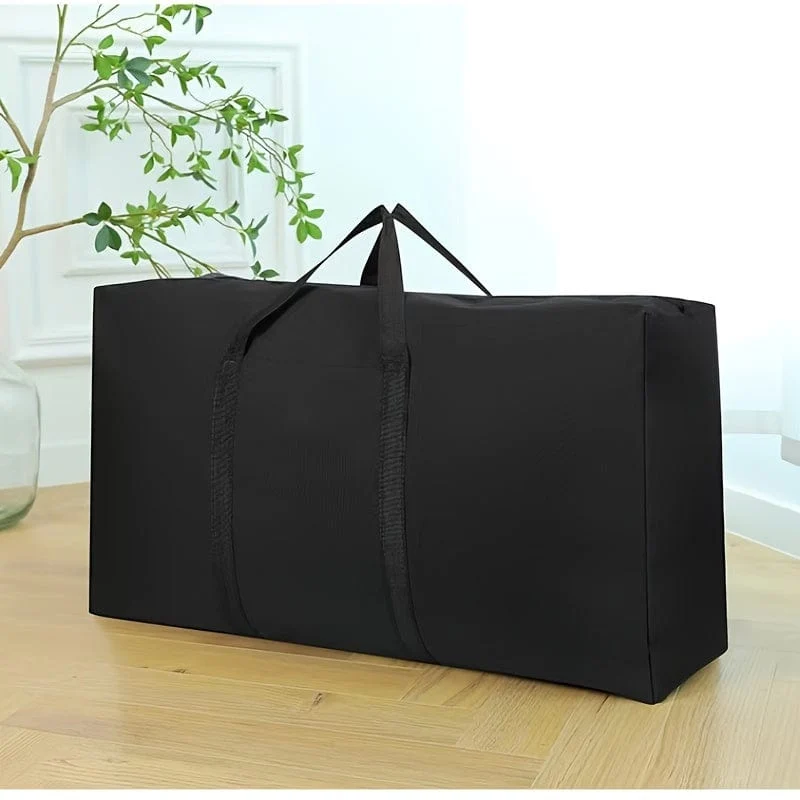 1 Stück robuste, extragroße Aufbewahrungstasche für Umzüge, Reisen und den Wohnheimbereich – langlebige Reisetasche mit Doppelreißverschlüssen und verstärkten Griffen