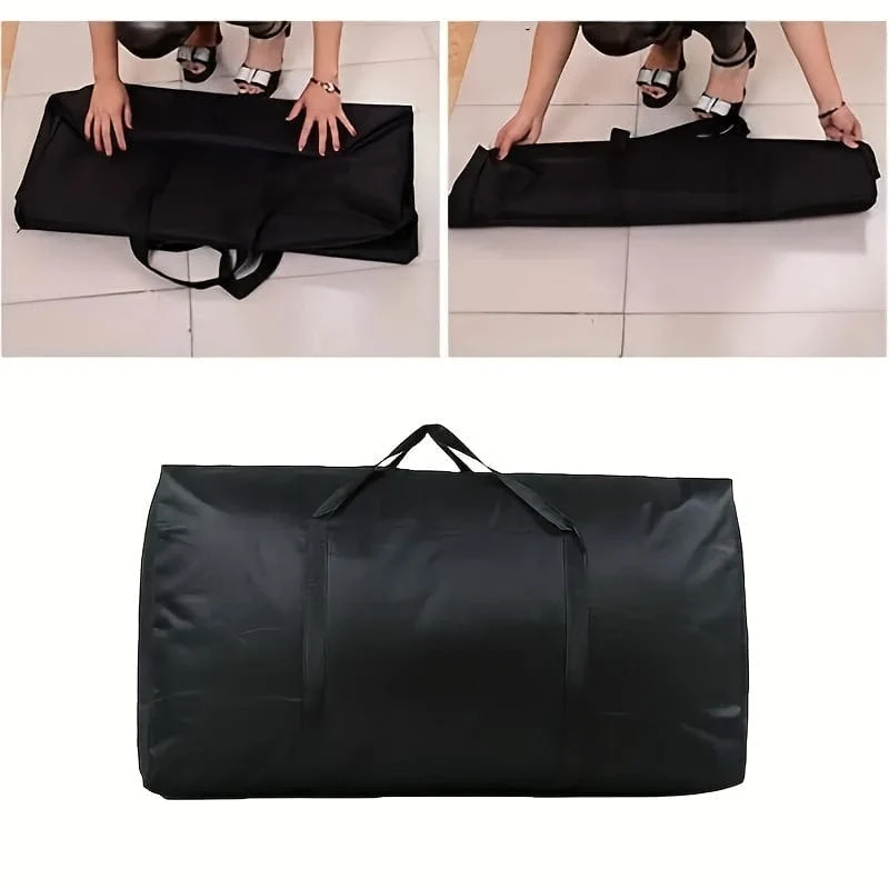 1 Stück robuste, extragroße Aufbewahrungstasche für Umzüge, Reisen und den Wohnheimbereich – langlebige Reisetasche mit Doppelreißverschlüssen und verstärkten Griffen