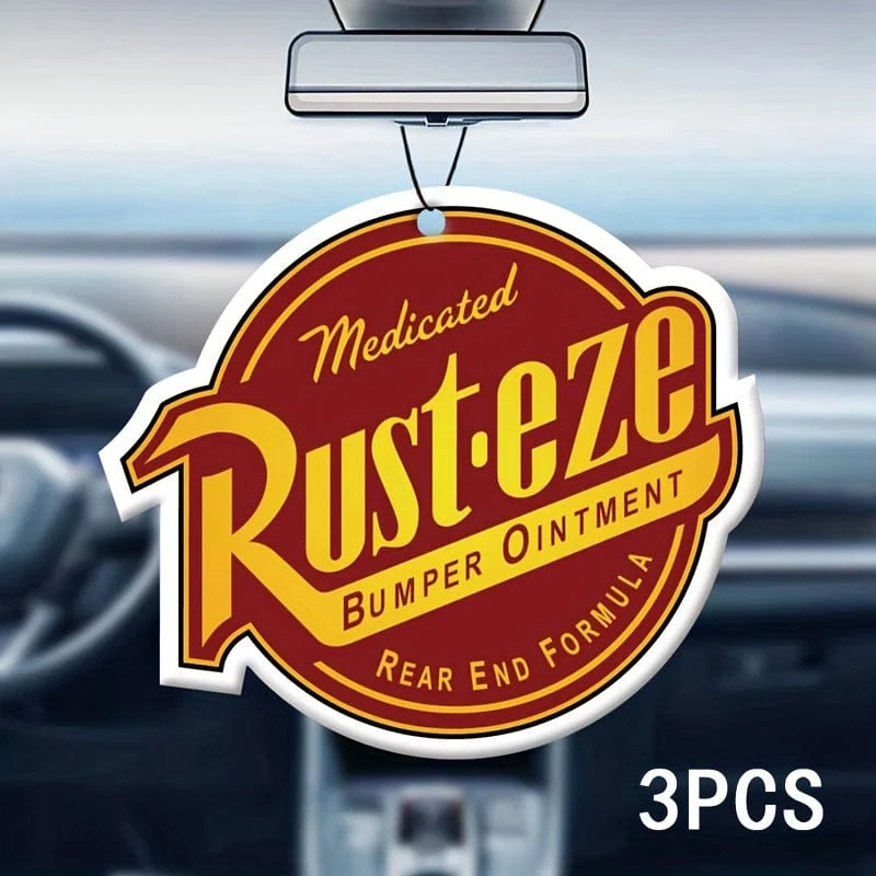 1 Stück/3 Stück Rust-Eze Auto-Aromatherapie-Tabletten, Autoduft, Hängedekoration für den Auto-Rückspiegel, Auto-Lufterfrischer, Auto-Innenausstattung