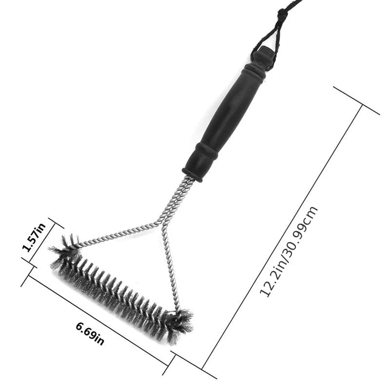 1 Stück Grill-Reinigungsbürste, Grillbürste, sauberes Werkzeug, Grillzubehör, Edelstahlborsten, Antihaft-Reinigungsbürsten, Grillzubehör, Reinigungsmittel