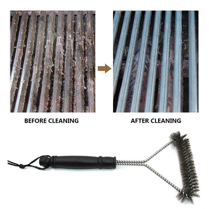 1 Stück Grill-Reinigungsbürste, Grillbürste, sauberes Werkzeug, Grillzubehör, Edelstahlborsten, Antihaft-Reinigungsbürsten, Grillzubehör, Reinigungsmittel
