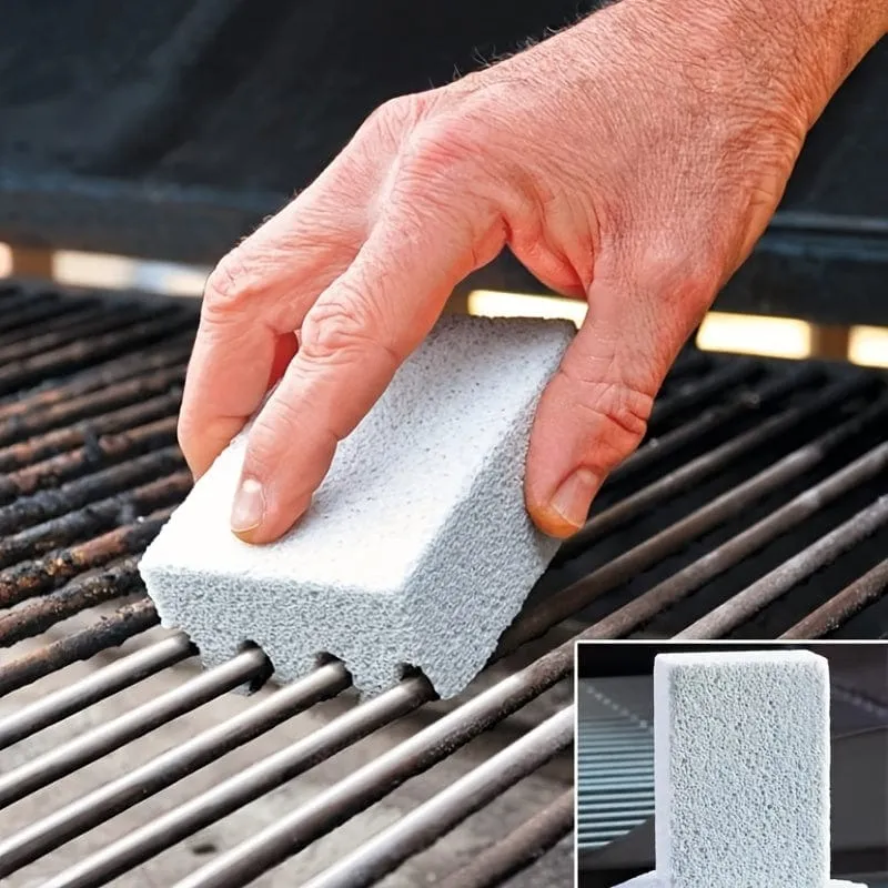 1pc BBQ Grill Grill Reinigung Ziegel Block Magic Stone Barbecue Reinigungsbürste, Outdoor Camping Picknick, Kochgeschirr Grill Werkzeug Zubehör Reinigungswerkzeuge, Reinigungszubehör