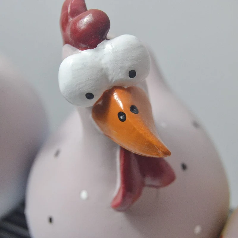Großes Auge Huhn zum Aufhängen, Huhn mit langen Beinen, Anhänger, Ornament, Gartendekoration, Kunsthandwerk