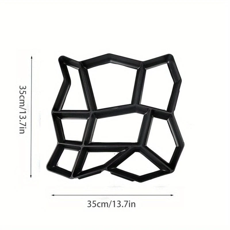 1 Stück, Gartenweg-Pflasterform, DIY manuell Pflaster, Zement, Ziegel, Stein, Straße, Betonformen