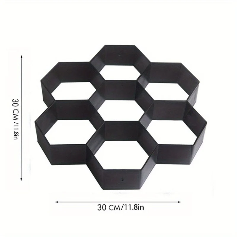 1 Stück, Gartenweg-Pflasterform, DIY manuell Pflaster, Zement, Ziegel, Stein, Straße, Betonformen