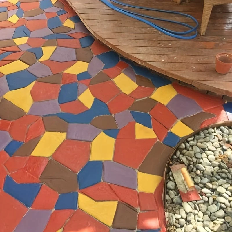 1 Stück, Gartenweg-Pflasterform, DIY manuell Pflaster, Zement, Ziegel, Stein, Straße, Betonformen