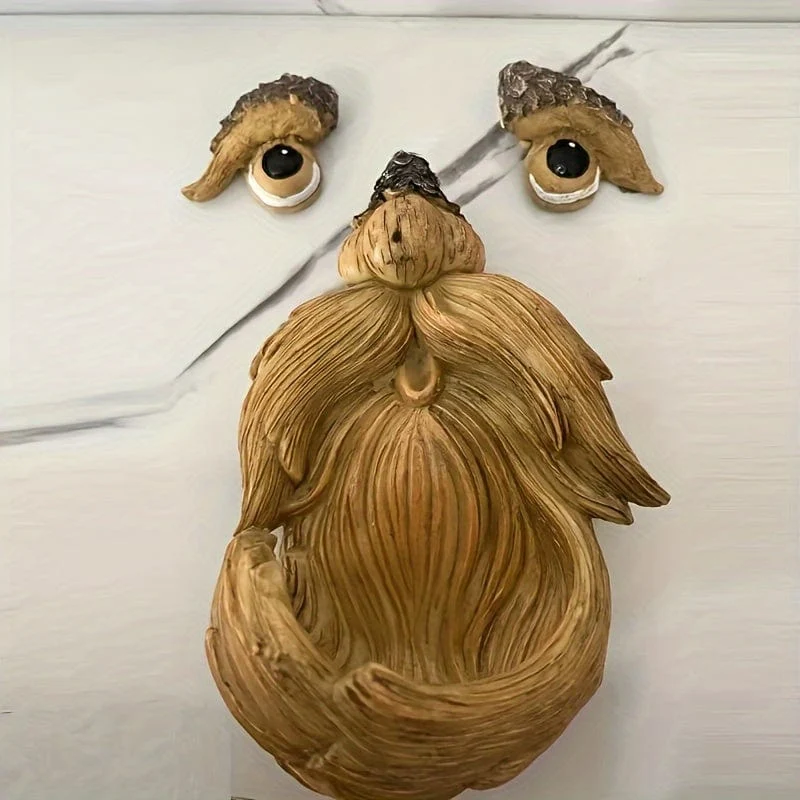 1 Set kreativer Baumgesicht-Vogelfutterspender, Outdoor-Garten-Baumdekorationen aus Kunstharz, Outdoor-Statue, Baumgesicht-Wildvogelfutterspender, geeignet für Zuhause, Innenhof, Veranda, Gartendekoration, Park-Baumdekorationen