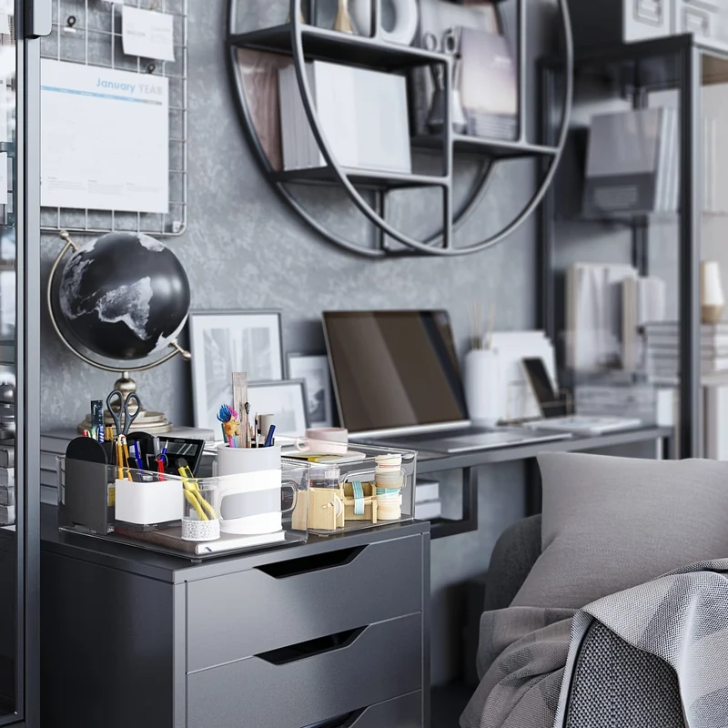 1 Stück stapelbare Kühlschrank-Organizer-Box, transparenter Küchen-Organizer, Behälter für Speisekammer, Schrank, Regal, Schublade, Kühlschrank, lebensmittelecht, für Snacks, Obst, Gemüse und Getränke