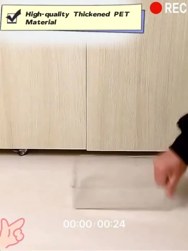 1 Stück stapelbare Kühlschrank-Organizer-Box, transparenter Küchen-Organizer, Behälter für Speisekammer, Schrank, Regal, Schublade, Kühlschrank, lebensmittelecht, für Snacks, Obst, Gemüse und Getränke