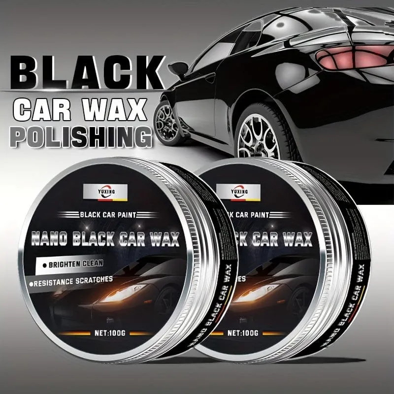 Schwarzes Autowachs, Kratzerreparatur, Dekontamination, leuchtendes Wartungswachs, Autolack-Wartungsbeschichtungsfolie, 100 g, Autowartungszubehör