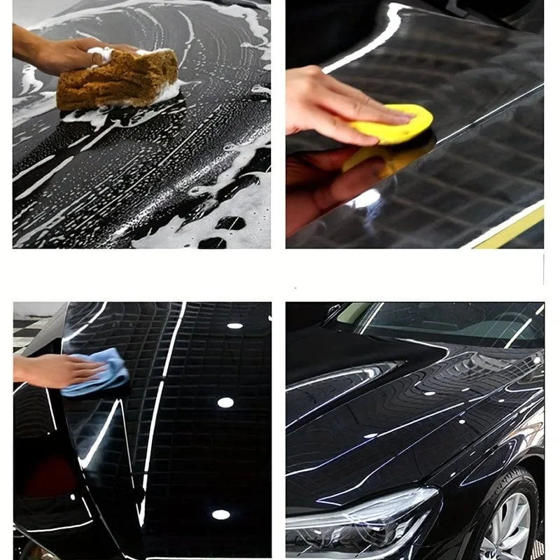 Schwarzes Autowachs, Kratzerreparatur, Dekontamination, leuchtendes Wartungswachs, Autolack-Wartungsbeschichtungsfolie, 100 g, Autowartungszubehör