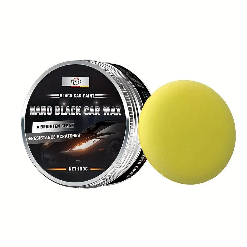 Schwarzes Autowachs, Kratzerreparatur, Dekontamination, leuchtendes Wartungswachs, Autolack-Wartungsbeschichtungsfolie, 100 g, Autowartungszubehör