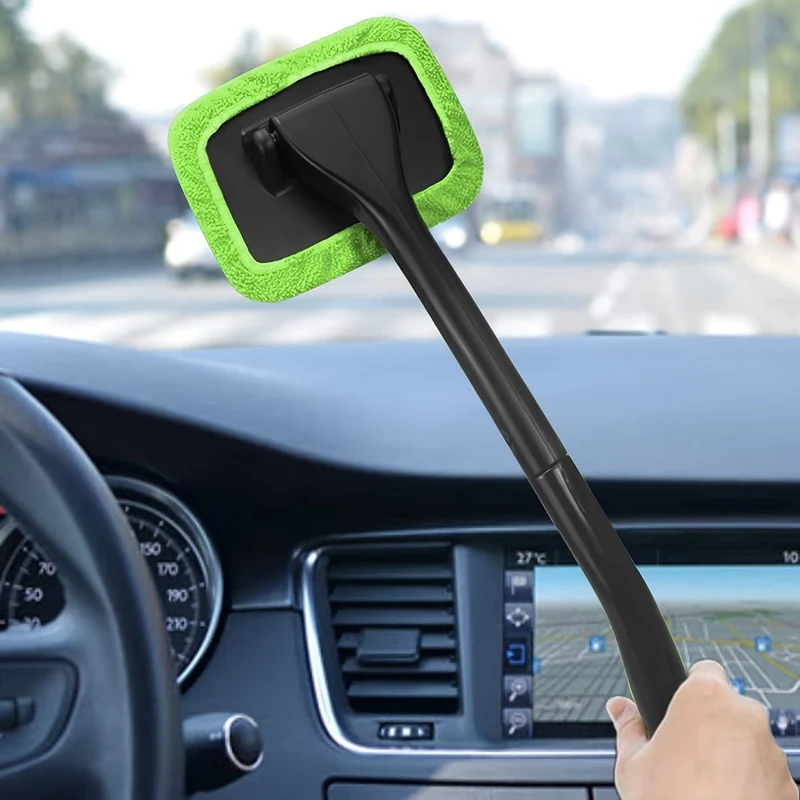 Autoglas-Reinigungsbürste, Innenreinigung, Spiegel-Reinigungsbürste, Fenster- und Windschutzscheiben-Reinigungswerkzeug