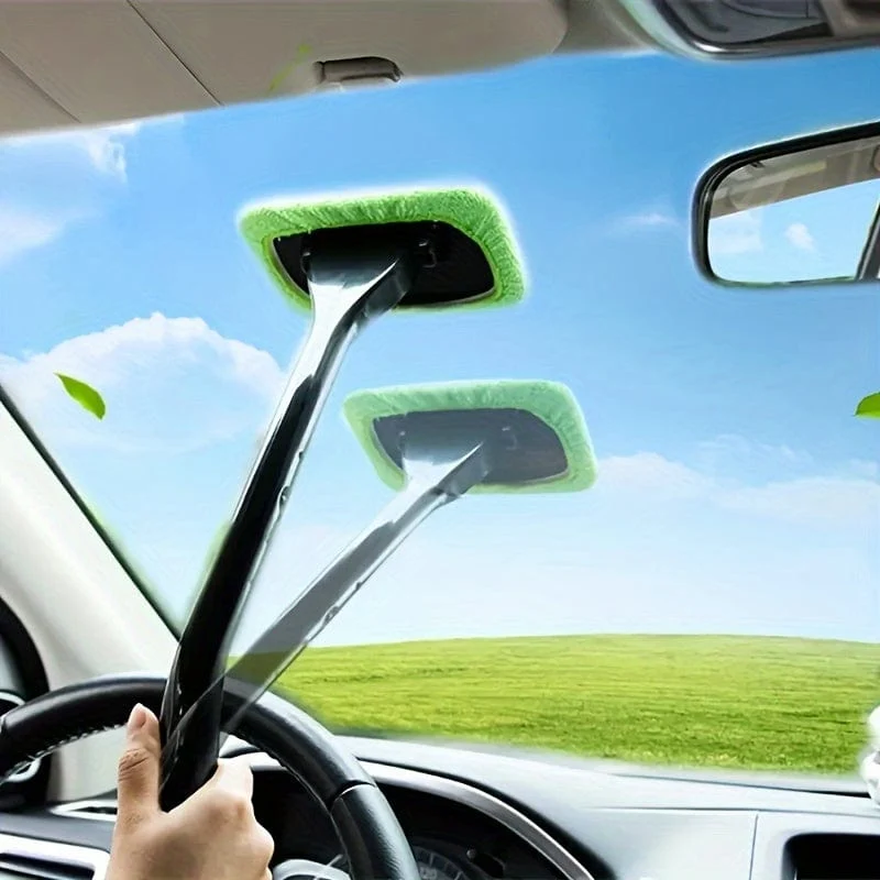 Autoglas-Reinigungsbürste, Innenreinigung, Spiegel-Reinigungsbürste, Fenster- und Windschutzscheiben-Reinigungswerkzeug