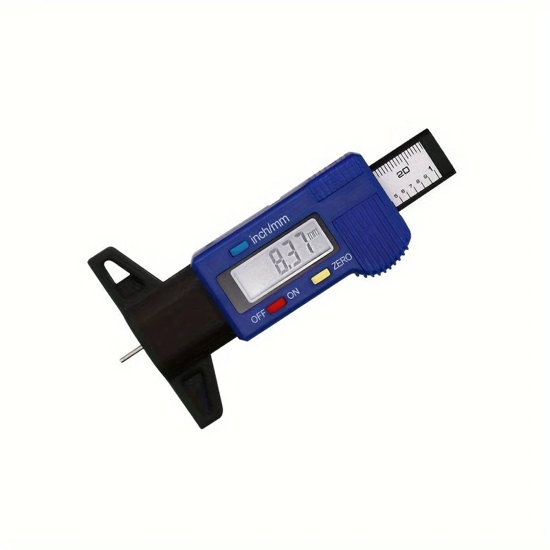 1pc Digitale Tiefenmesser Sattel Profiltiefe Gauge LCD Reifen Profil Gauge Für Auto Reifen 0-25mm mess Werkzeug Sattel Reparatur Werkzeuge