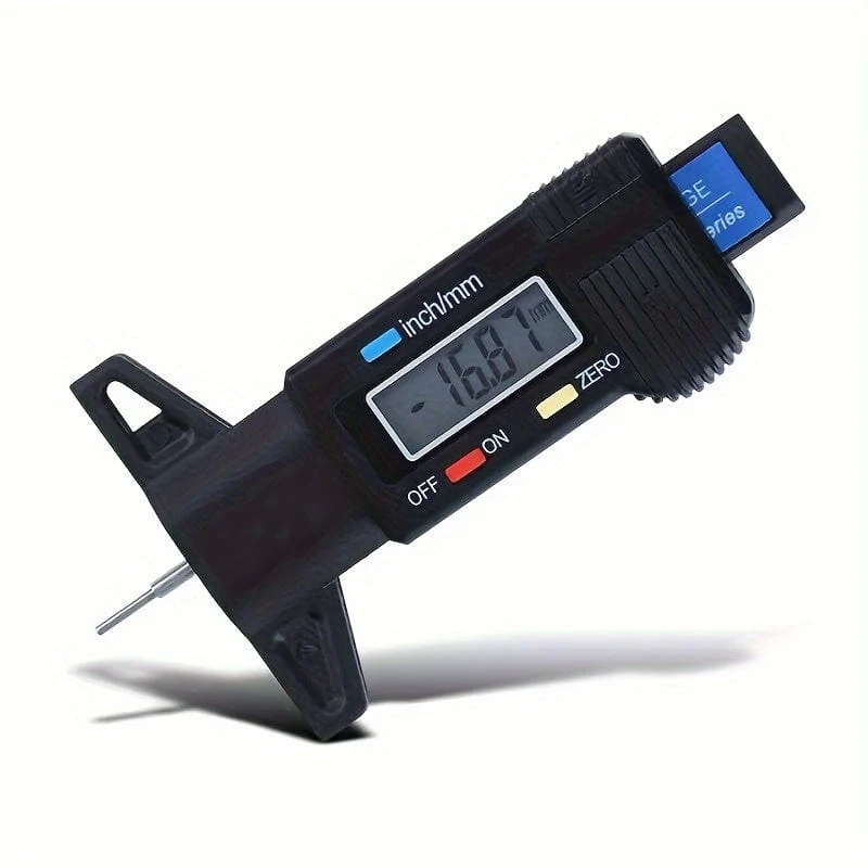 1pc Digitale Tiefenmesser Sattel Profiltiefe Gauge LCD Reifen Profil Gauge Für Auto Reifen 0-25mm mess Werkzeug Sattel Reparatur Werkzeuge