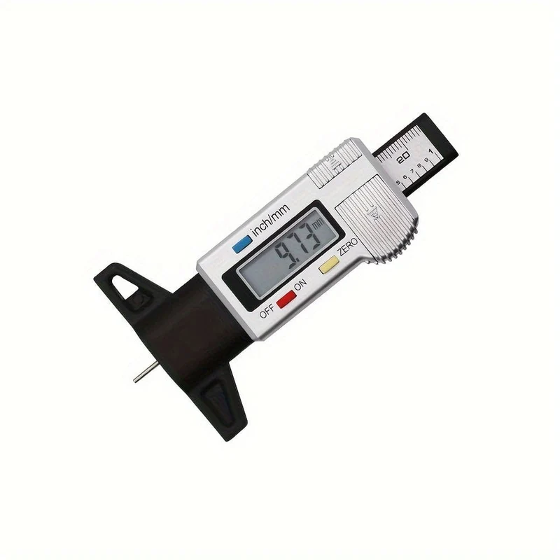 1pc Digitale Tiefenmesser Sattel Profiltiefe Gauge LCD Reifen Profil Gauge Für Auto Reifen 0-25mm mess Werkzeug Sattel Reparatur Werkzeuge