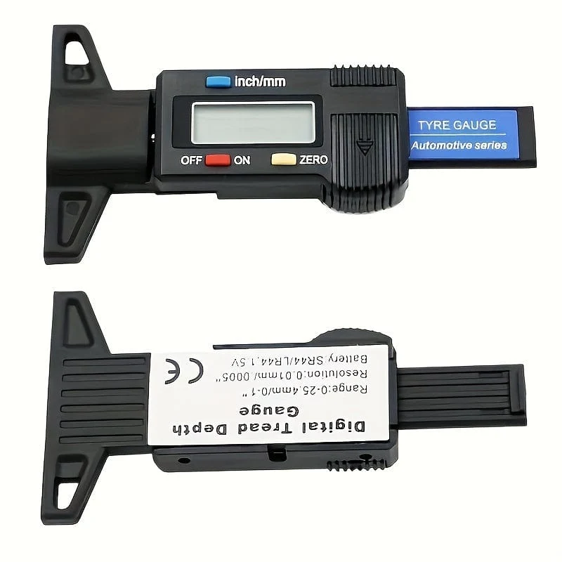 1pc Digitale Tiefenmesser Sattel Profiltiefe Gauge LCD Reifen Profil Gauge Für Auto Reifen 0-25mm mess Werkzeug Sattel Reparatur Werkzeuge