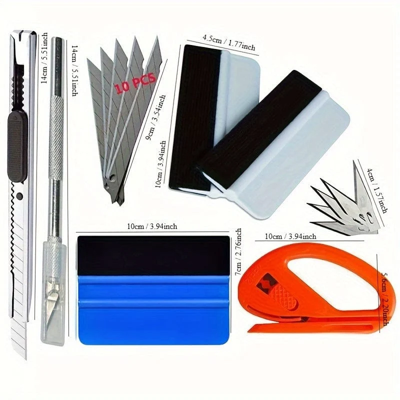 Auto-Vinylverpackungswerkzeuge, Filzrakel, Fenstertönungsschaber-Set