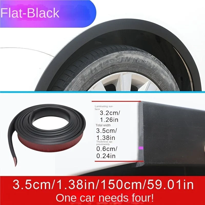 Universal-Styling-Auto-Rad-Augenbrauen-Lippen-Schutz, Radkasten-Anti-Kratz-Streifen, Kotflügelstück-Antikollisions-Zierstreifen