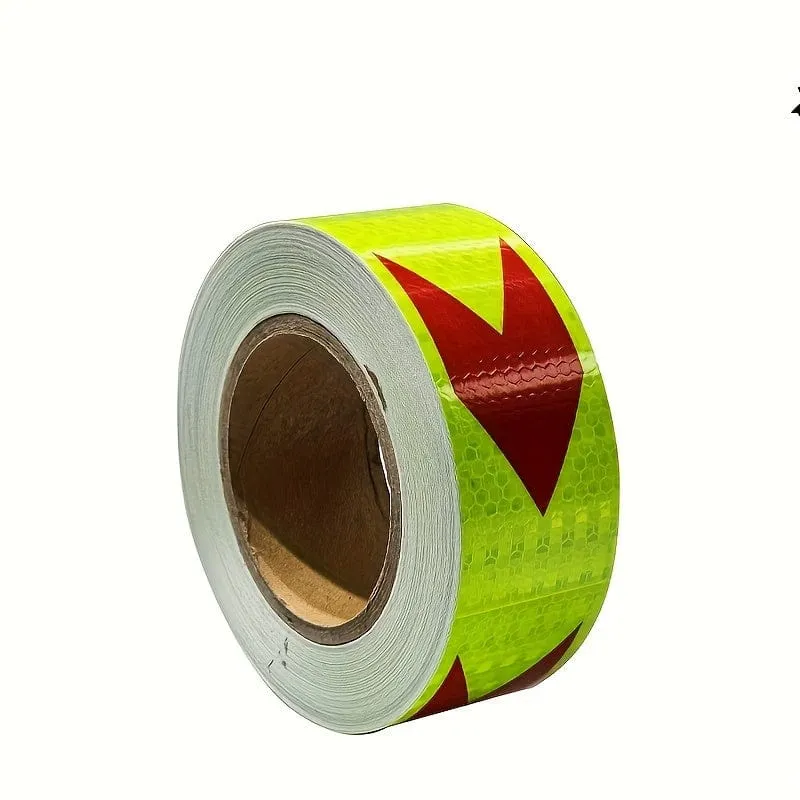 1pc Industrielle Markierung Pfeil Reflektierende Band Heavy Duty Gefahr Vorsicht Warnung Sicherheit Klebstoff Reflektierende Band
