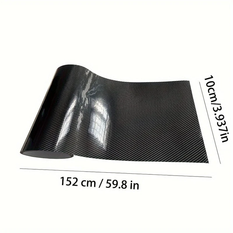 10*152 cm/3.93*59.84 in 7D Auto Aufkleber Glänzend Carbon Faser Vinyl Film Auto Innen Wrap Aufkleber Auto Hause Tür Aufkleber