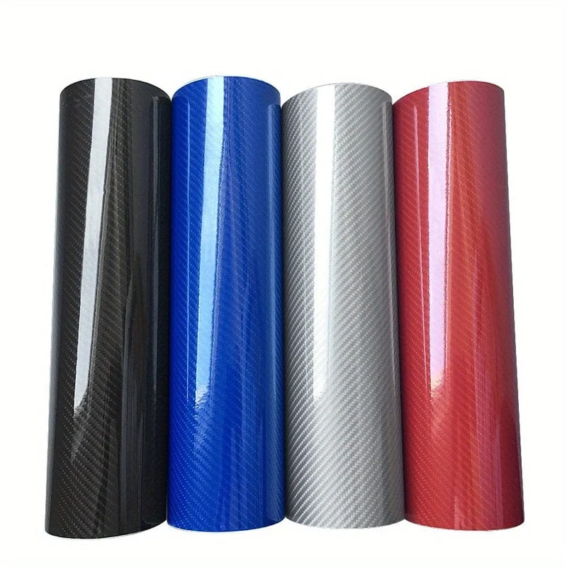 10*152 cm/3.93*59.84 in 7D Auto Aufkleber Glänzend Carbon Faser Vinyl Film Auto Innen Wrap Aufkleber Auto Hause Tür Aufkleber